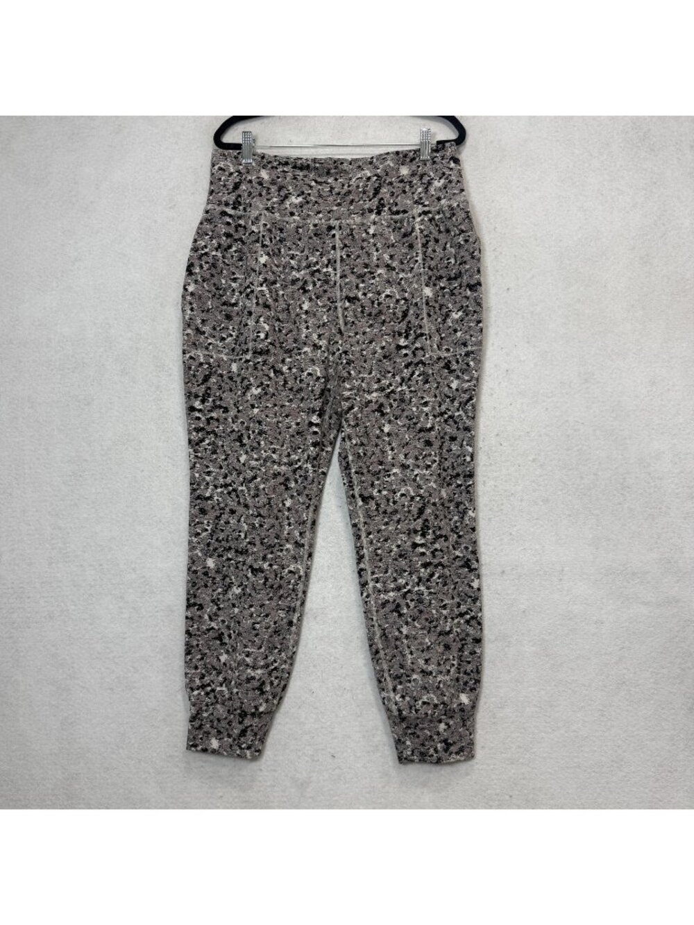 Athleta Jogger Pants Womens XL Gray Salutation Textured Camo Knit Pockets Yoga